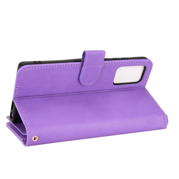 For Samsung Galaxy Note20 Litchi Texture Zipper Leather Phone Case