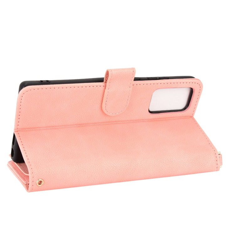 For Samsung Galaxy Note20 Litchi Texture Zipper Leather Phone Case