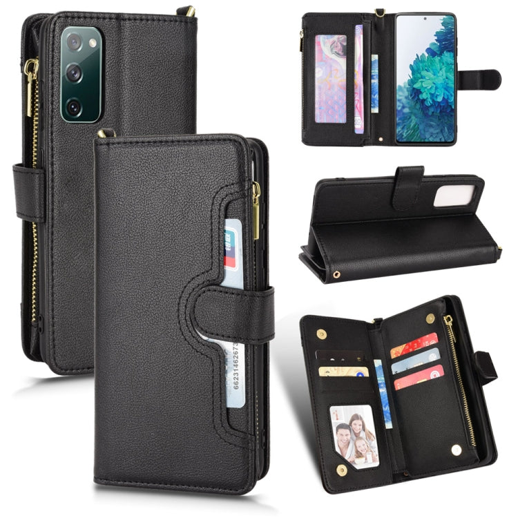 For Samsung Galaxy S20 FE 5G / 4G Litchi Texture Zipper Leather Phone Case