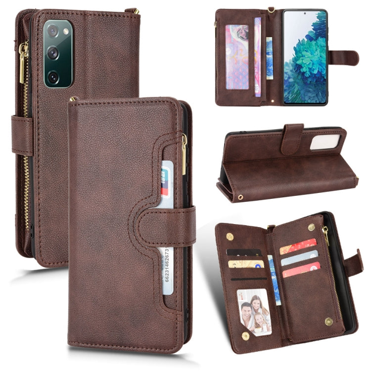 For Samsung Galaxy S20 FE 5G / 4G Litchi Texture Zipper Leather Phone Case