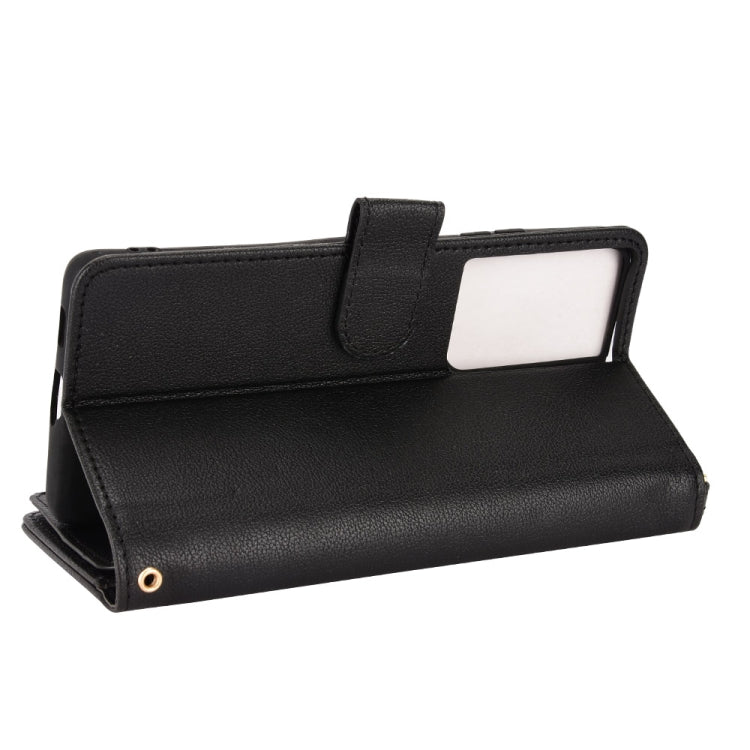 For Samsung Galaxy S21 Ultra 5G Litchi Texture Zipper Leather Phone Case