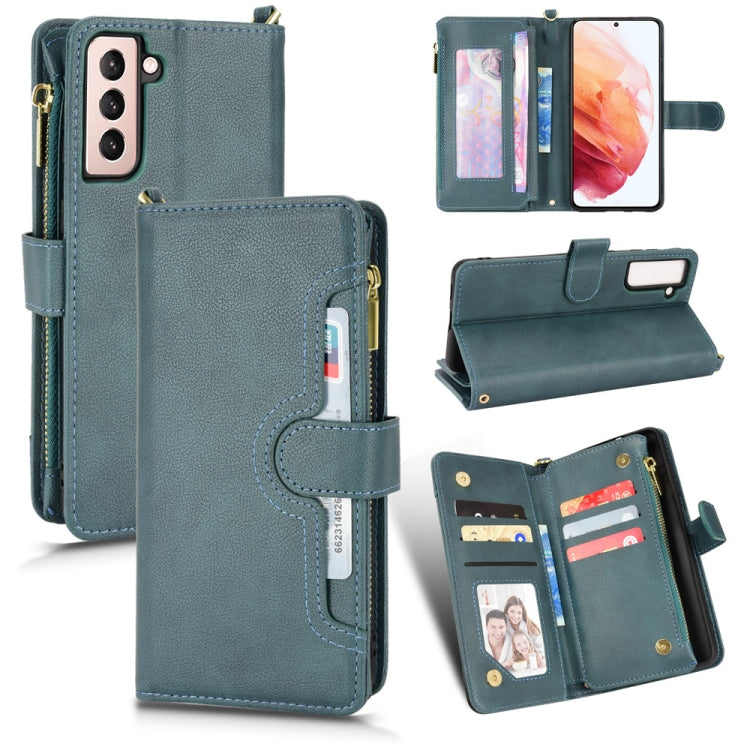 For Samsung Galaxy S21 5G Litchi Texture Zipper Leather Phone Case