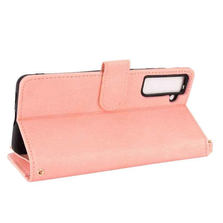 For Samsung Galaxy S21 5G Litchi Texture Zipper Leather Phone Case