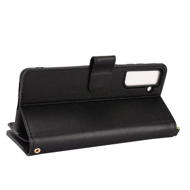 For Samsung Galaxy S22 5G Litchi Texture Zipper Leather Phone Case