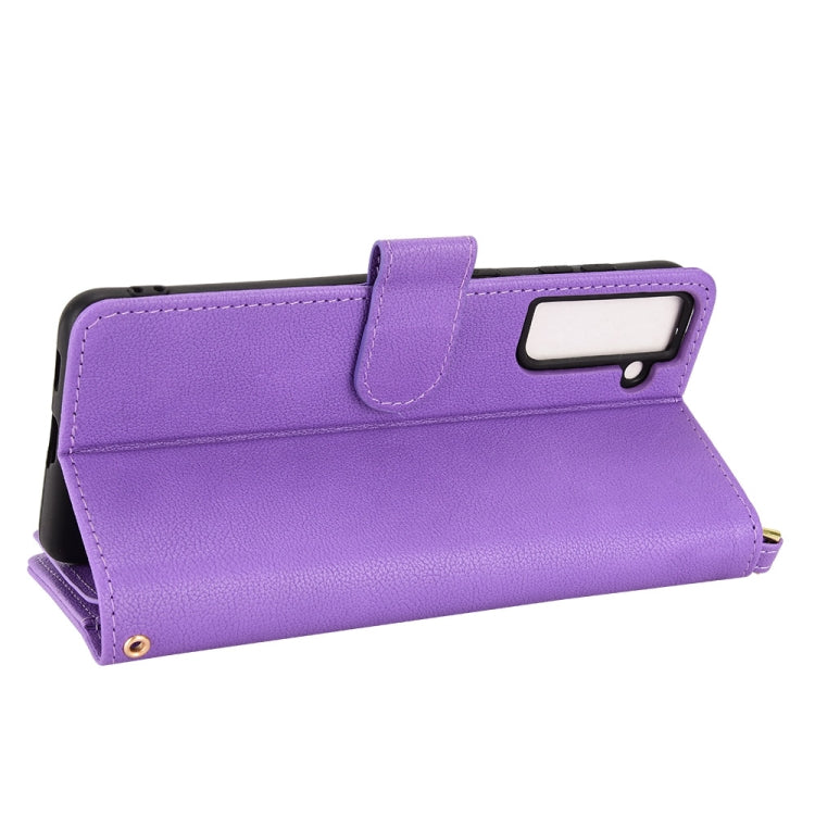 For Samsung Galaxy S22 5G Litchi Texture Zipper Leather Phone Case