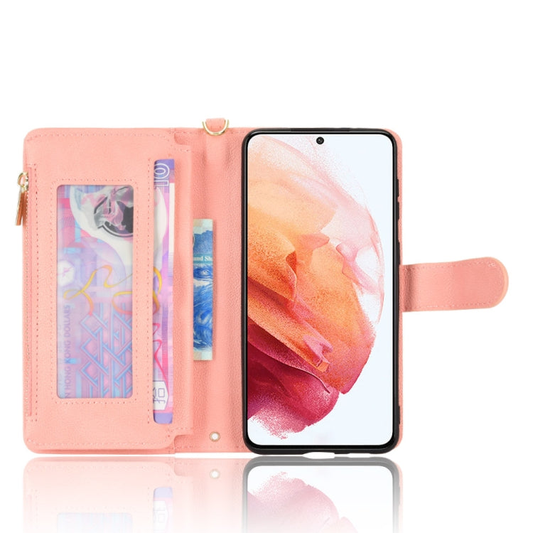 For Samsung Galaxy S22 5G Litchi Texture Zipper Leather Phone Case