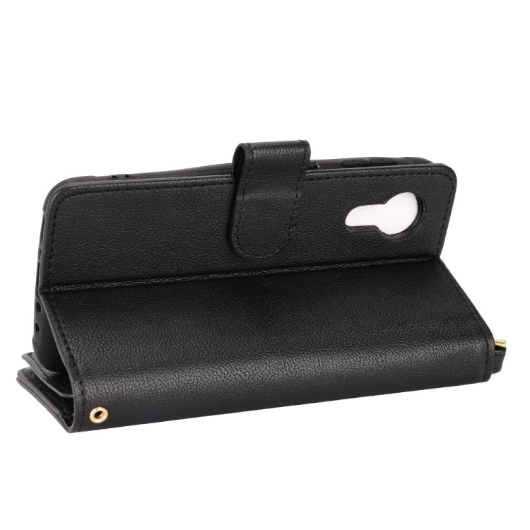 For Samsung Galaxy Xcover 5 Litchi Texture Zipper Leather Phone Case