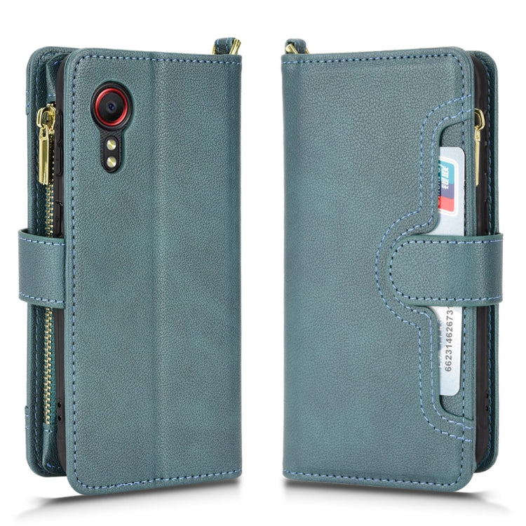 For Samsung Galaxy Xcover 5 Litchi Texture Zipper Leather Phone Case