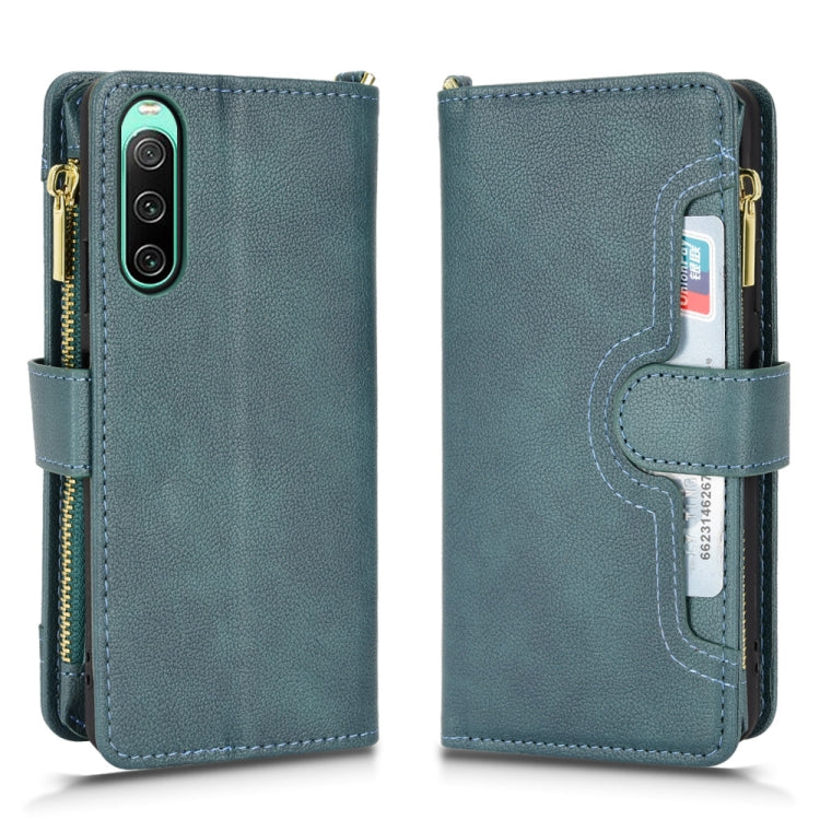 For Sony Xperia 10 IV Litchi Texture Zipper Leather Phone Case