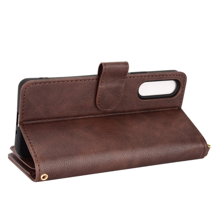 For Sony Xperia 10 IV Litchi Texture Zipper Leather Phone Case
