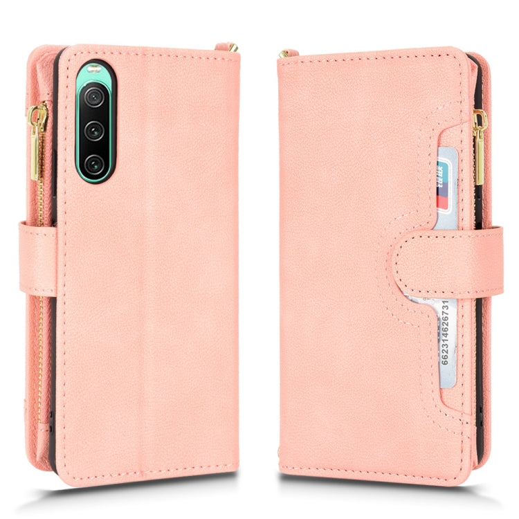 For Sony Xperia 10 IV Litchi Texture Zipper Leather Phone Case