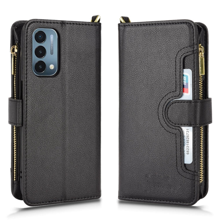 For OnePlus Nord N200 5G Litchi Texture Zipper Leather Phone Case