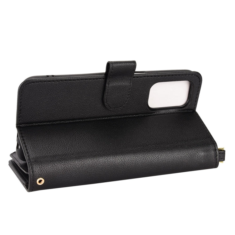 For OnePlus Nord N200 5G Litchi Texture Zipper Leather Phone Case
