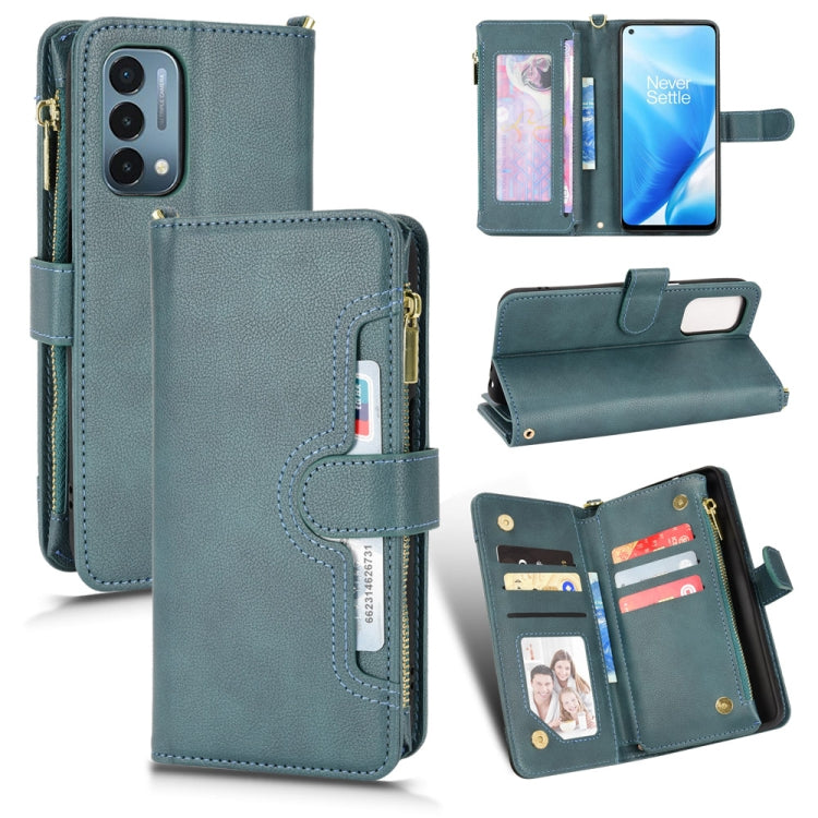 For OnePlus Nord N200 5G Litchi Texture Zipper Leather Phone Case