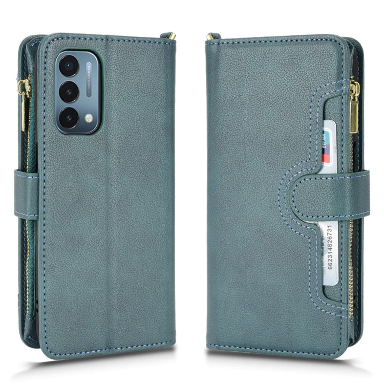 For OnePlus Nord N200 5G Litchi Texture Zipper Leather Phone Case