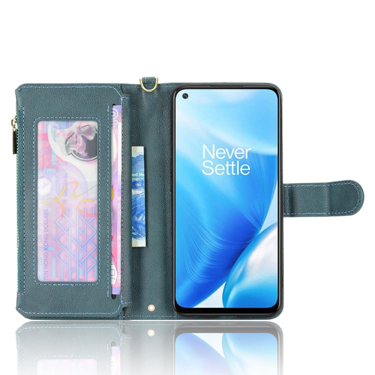 For OnePlus Nord N200 5G Litchi Texture Zipper Leather Phone Case