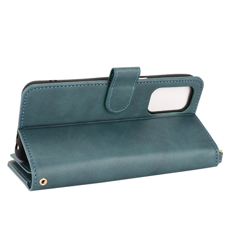 For OnePlus Nord N200 5G Litchi Texture Zipper Leather Phone Case