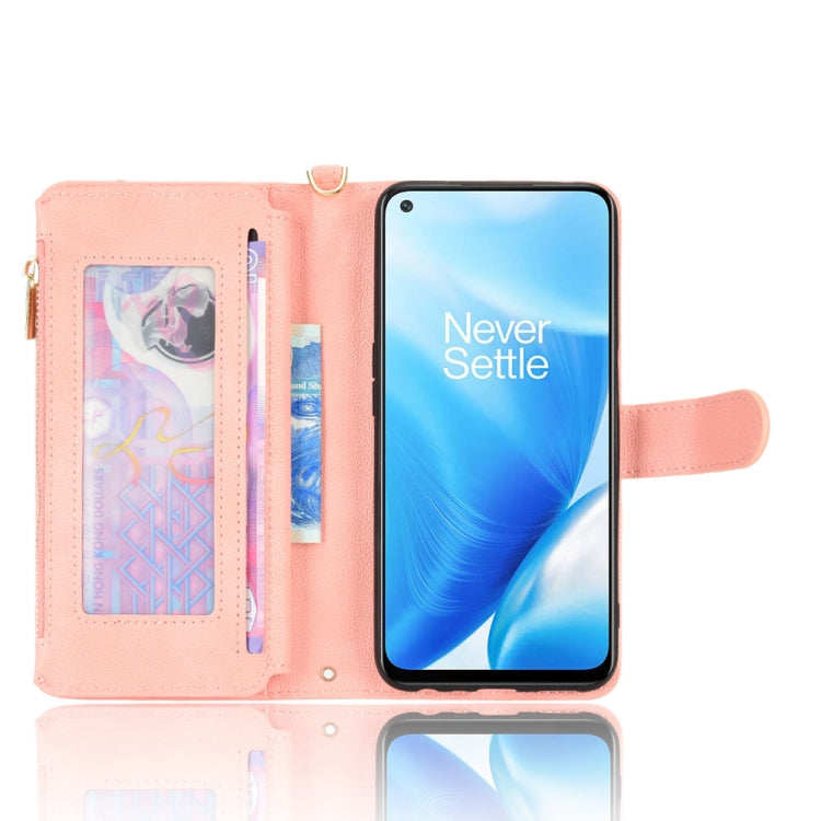 For OnePlus Nord N200 5G Litchi Texture Zipper Leather Phone Case