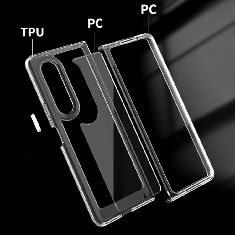 For Samsung Galaxy Z Fold3 5G Scratchproof TPU + PC Protective Case(Transparent)