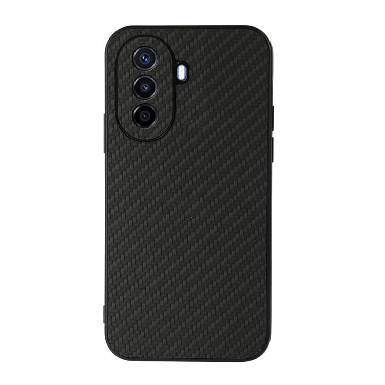 For Huawei Enjoy 50 China/nova Y70 4G Global/nova Y70 Plus Fine Hole Carbon Fiber Texture Shockproof Phone Case