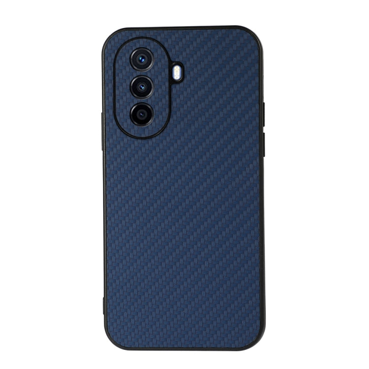 For Huawei Enjoy 50 China/nova Y70 4G Global/nova Y70 Plus Fine Hole Carbon Fiber Texture Shockproof Phone Case