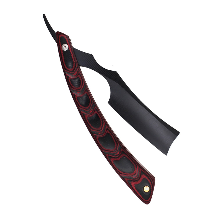 Z-10 Folding Manual Shaving Shaver Travel Straight Edge Razor Beard Cutter(Black Blade Stable Wood)