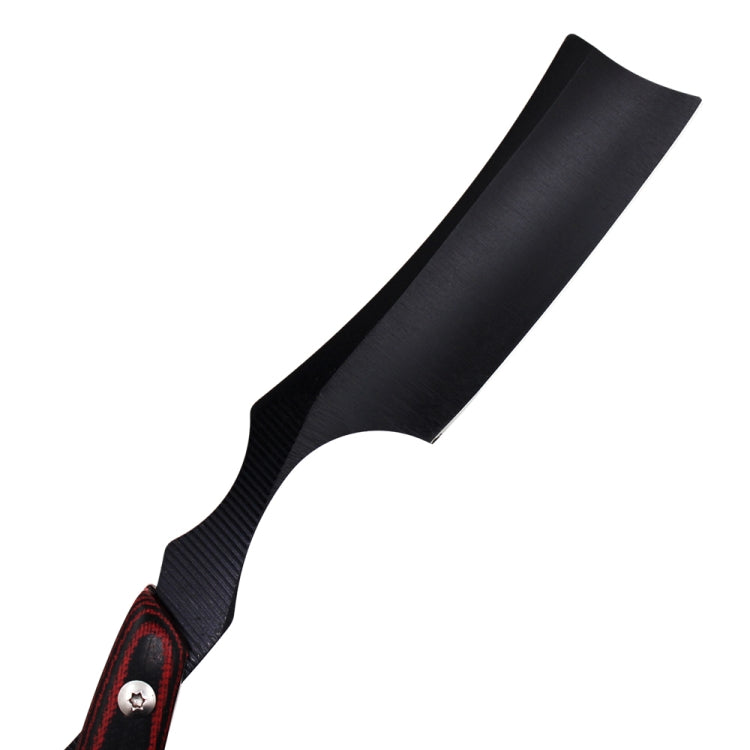 Z-10 Folding Manual Shaving Shaver Travel Straight Edge Razor Beard Cutter(Black Blade Stable Wood)