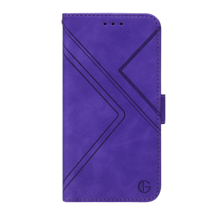 For OPPO A16 RFID Geometric Line Flip Leather Phone Case