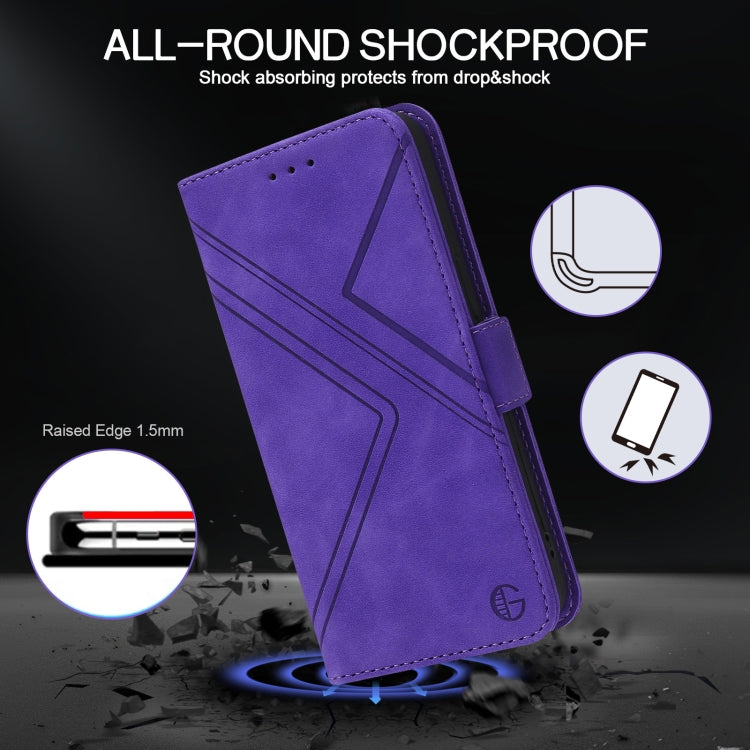 For OPPO A54 5G / A74 5G RFID Geometric Line Flip Leather Phone Case