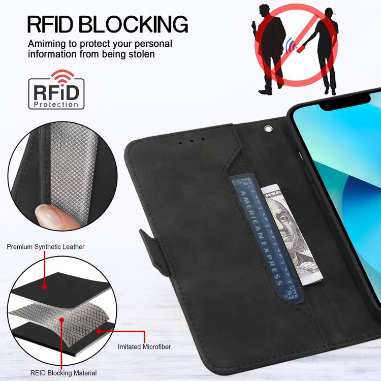 For OPPO A54 5G / A74 5G RFID Geometric Line Flip Leather Phone Case