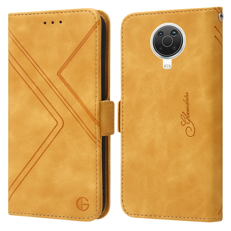 For Nokia G20 / G10 / 6.3 RFID Geometric Line Flip Leather Phone Case