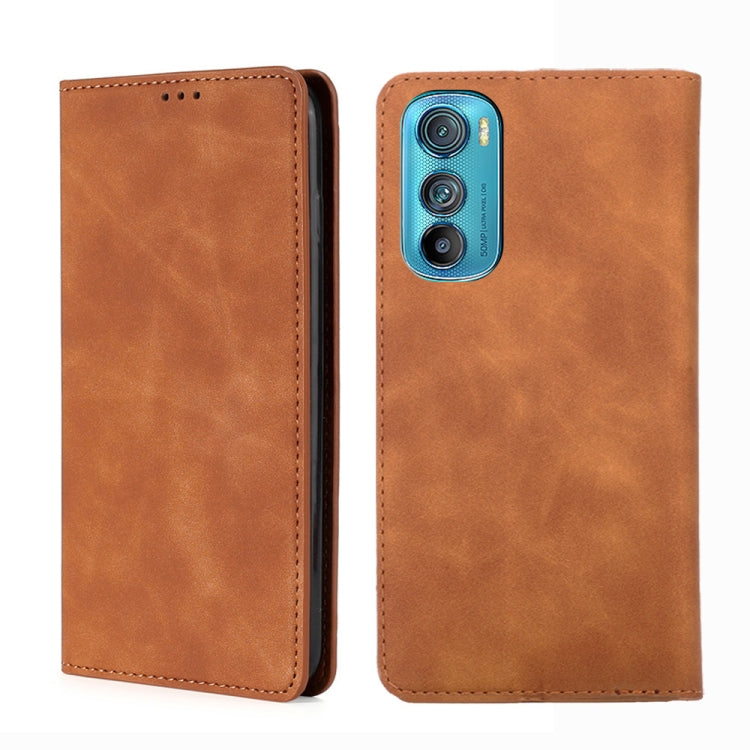 For Motorola Edge 30 Skin Feel Magnetic Horizontal Flip Leather Phone Case