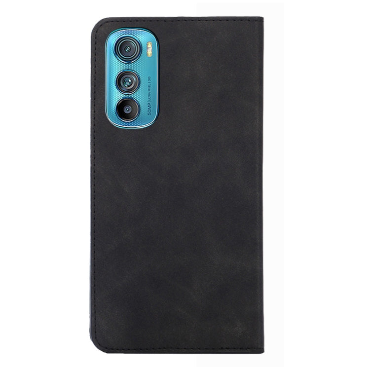For Motorola Edge 30 Skin Feel Magnetic Horizontal Flip Leather Phone Case