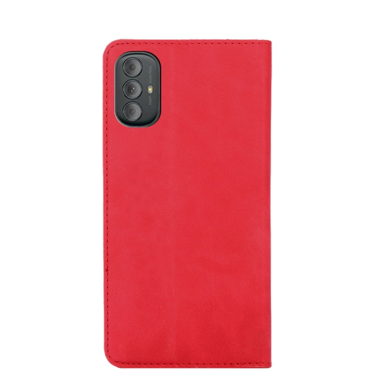For Motorola Moto G Power 2022 Skin Feel Magnetic Horizontal Flip Leather Phone Case