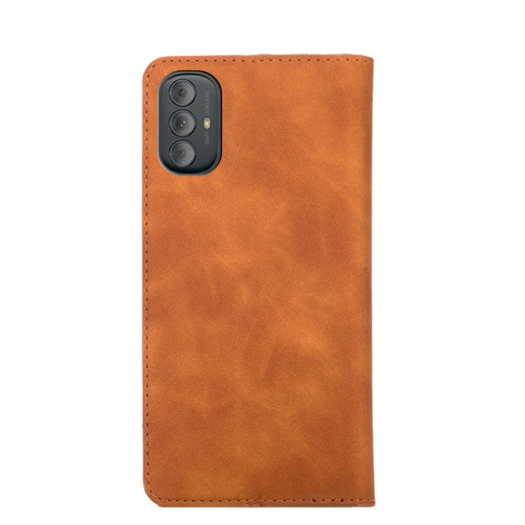 For Motorola Moto G Power 2022 Skin Feel Magnetic Horizontal Flip Leather Phone Case