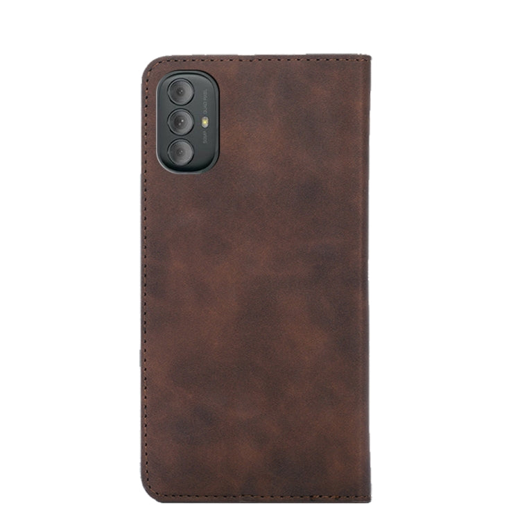 For Motorola Moto G Power 2022 Skin Feel Magnetic Horizontal Flip Leather Phone Case