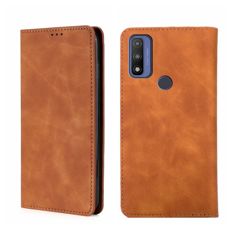 For Motorola G Pure Skin Feel Magnetic Horizontal Flip Leather Phone Case