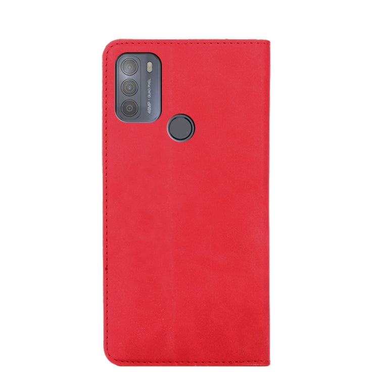 For Motorola Moto G50 Skin Feel Magnetic Horizontal Flip Leather Phone Case