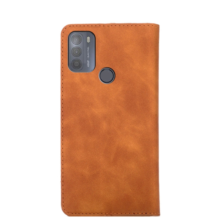 For Motorola Moto G50 Skin Feel Magnetic Horizontal Flip Leather Phone Case