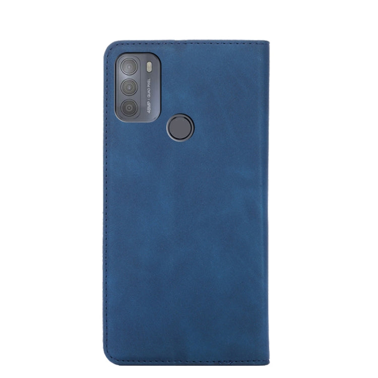 For Motorola Moto G50 Skin Feel Magnetic Horizontal Flip Leather Phone Case