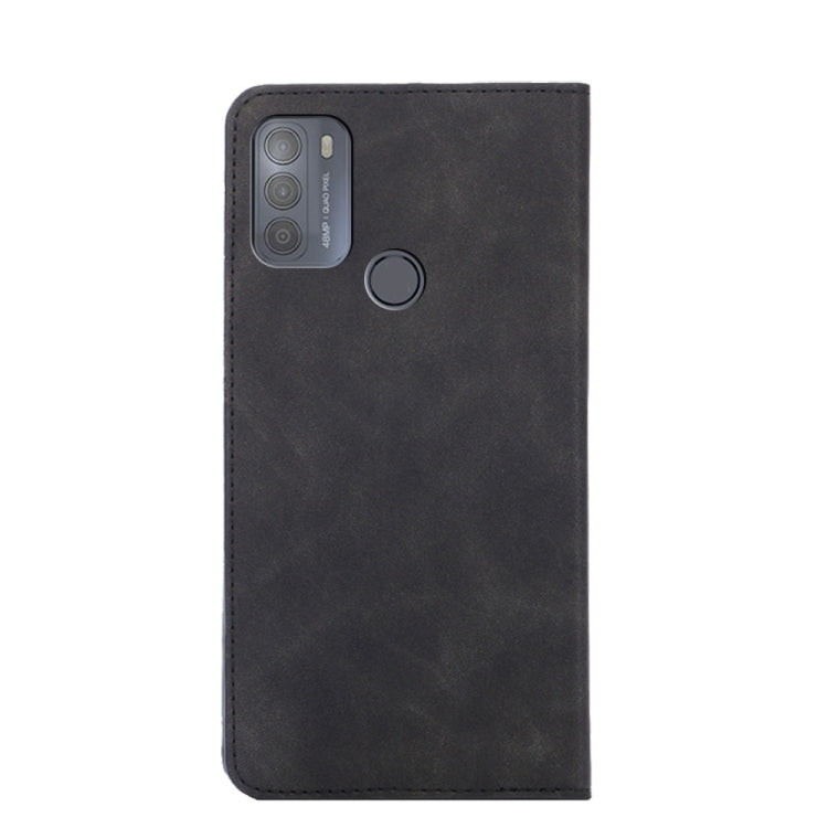 For Motorola Moto G50 Skin Feel Magnetic Horizontal Flip Leather Phone Case