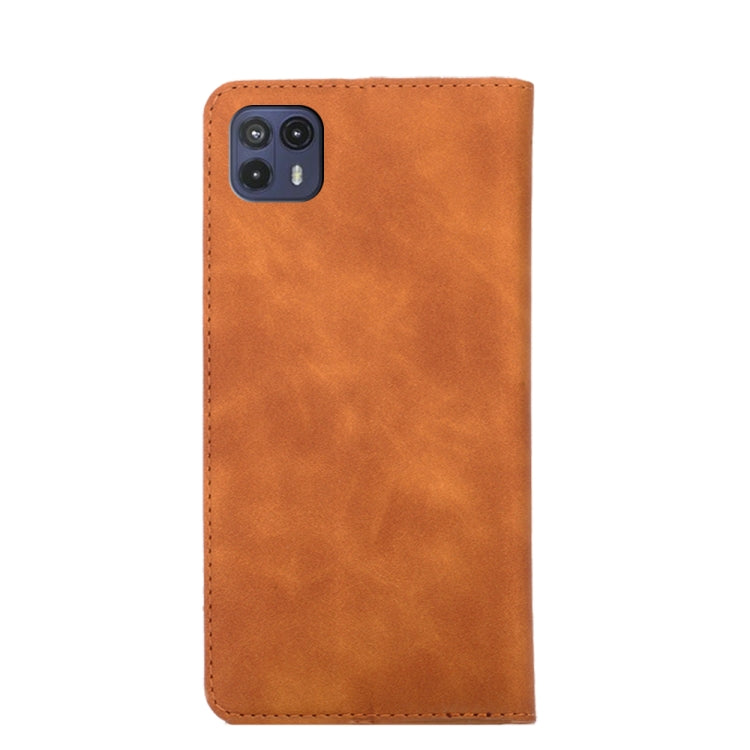 For Motorola Moto G50 5G Skin Feel Magnetic Horizontal Flip Leather Phone Case