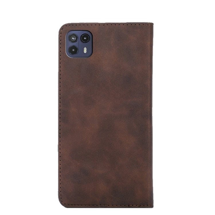 For Motorola Moto G50 5G Skin Feel Magnetic Horizontal Flip Leather Phone Case