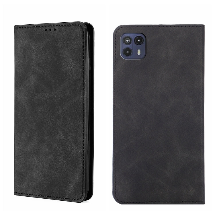 For Motorola Moto G50 5G Skin Feel Magnetic Horizontal Flip Leather Phone Case