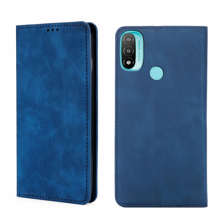 For Motorola Moto E20 Skin Feel Magnetic Horizontal Flip Leather Phone Case