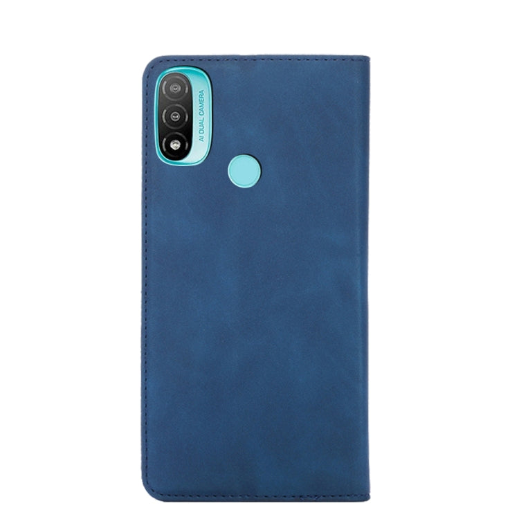 For Motorola Moto E20 Skin Feel Magnetic Horizontal Flip Leather Phone Case