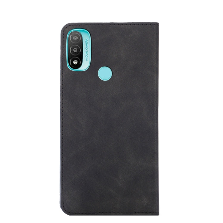 For Motorola Moto E20 Skin Feel Magnetic Horizontal Flip Leather Phone Case