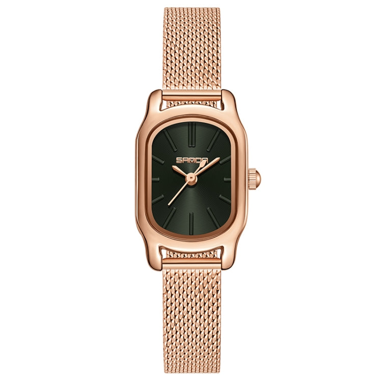 SANDA 1104 Mini Dial Waterproof Lady Quartz Watch, Style:Mesh Band