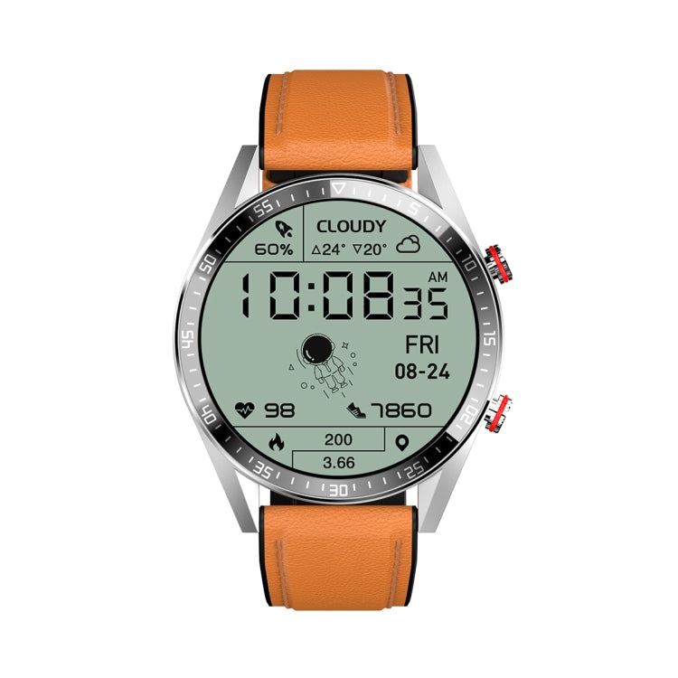 Z18 1.39 inch AMOLED Screen Smart Watch, Support Heart Rate Monitoring/Blood Pressure Monitoring, Strap Material:Leather