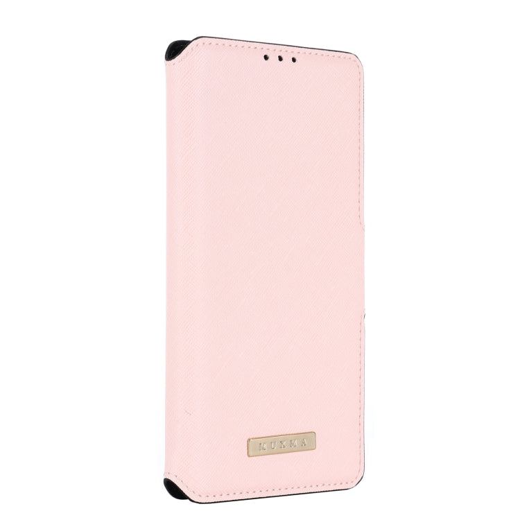 For Samsung Galaxy A13 MUXMA MX115 Cross Texture Oil Edge Flip Leather Phone Case